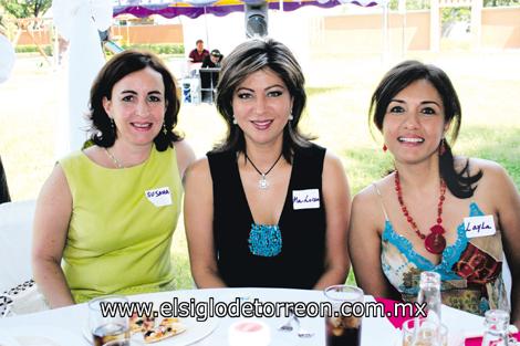 Susana Villegas, Ma. Luisa Berrueto de Pérez y Layla G. de Barocio.