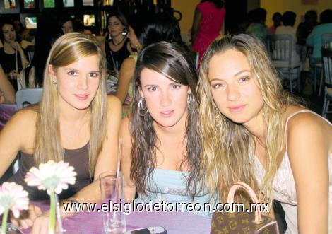 Montserrat Limón, Mariana Diez y Mary Gaby Gutiérrez.