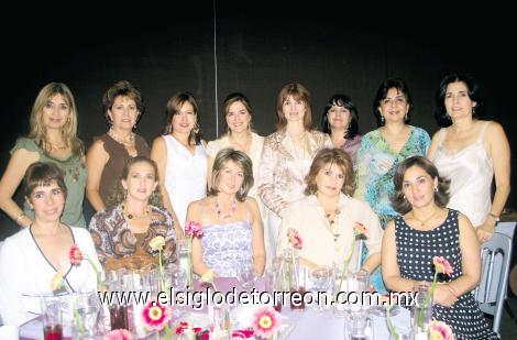 Esther Cedillo, Lizy Dingler, Gaby Peña, Ivonne Dávila, Mayela de Méndez, Aída de Sambucci, Irma de Borbolla, Linda García, Cecy Marroquín de Murra,  Zoila Valdéz de Muñoz, Maribel de Zermeño, Betty de Ortiz y Maty de Campa.