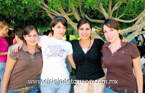 Priscila Zambrano, Ana Laura Viesca, Ana Karla Cuellar y Danae Haro.