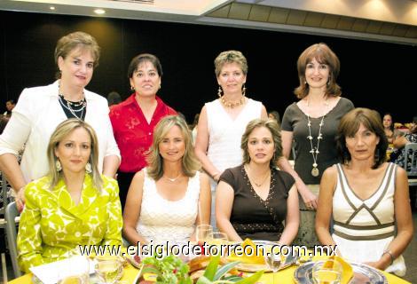 Lety de Campos, Ana Mary de Rosas, Malena de Romo, Cecy de Martín, Tere de Berlanga, Beatriz de Murra, Cristina de Algara y Zoila de Muñoz.