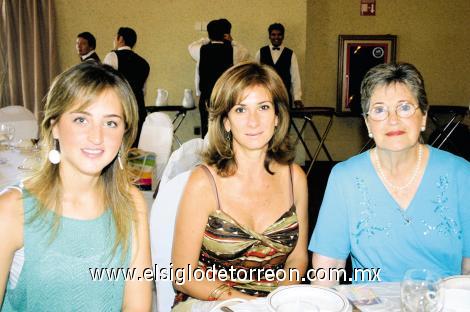 Lizy P. de Villarreal, Nena F. de Villarreal y Rosario M. de Villarreal.