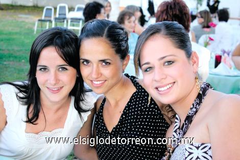 Andrea Díez, Cristy Berlanga y Adriana Morales.