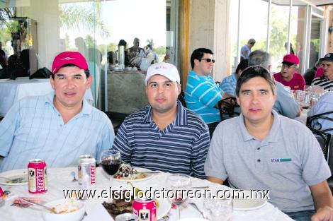 Alberto González, José Araujo y José de la Rosa.