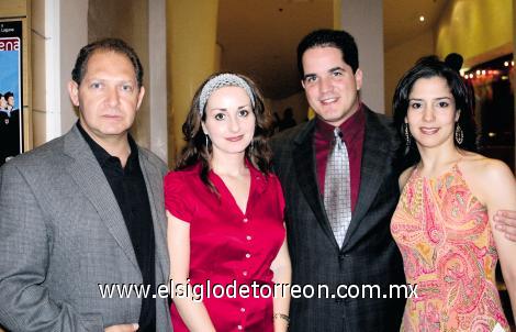 Alfredo y Margarita Mafud, Jesús y Lucia Campos.