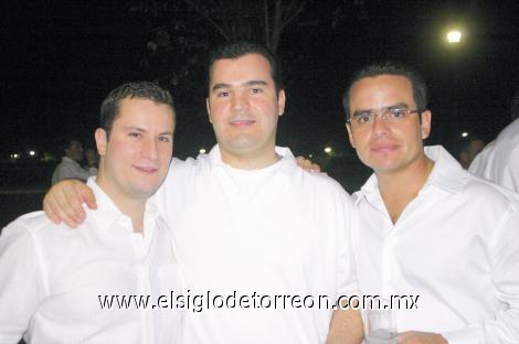 Alberto González, Alfredo Leal y Jorge Torres.