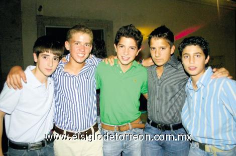 Diego, Juan Pablo, Roberto, Gonzalo y David.