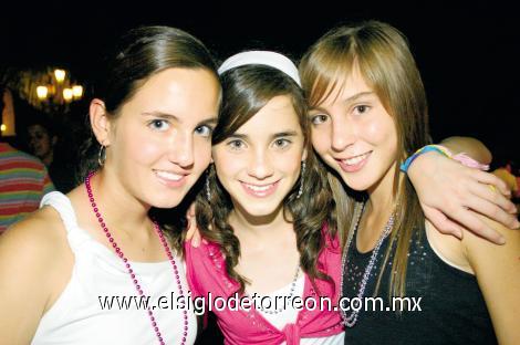 Paulina López, Astrid Algara y Daniela Armendáriz.