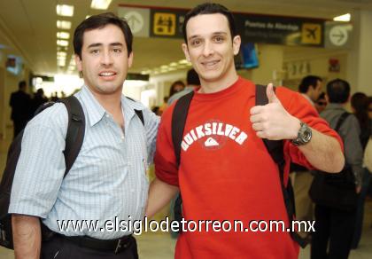 23092006
 Manuel Suárez y Daniel Soares viajaron a Brasil