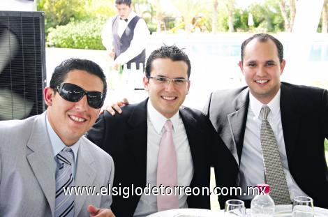 Jorge, José Fernando y David.