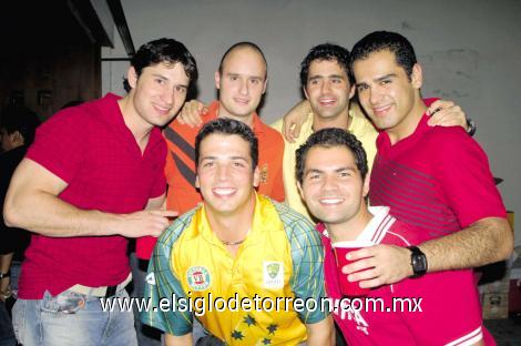 Jaime Núñez, Samuel y Pedro Barboglio, Luis Arratia, Jesús Córdoba y Rubén Castillo.