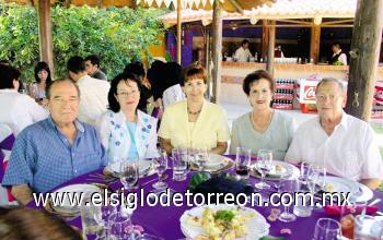 Cesar Montalvo, Rosa Elia Montalvo, Elsa Rentería, Georgina G. De García y Leopoldo García Flores.