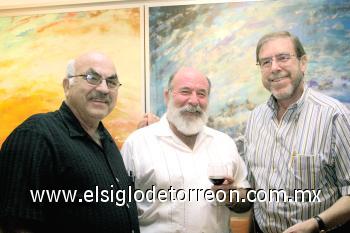 Jesús Raúl Villarreal, Rogelio Madero y Alejandro López.