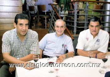 Felipe Cedillo, Víctor Mayagoitia y Raúl Albeniz.