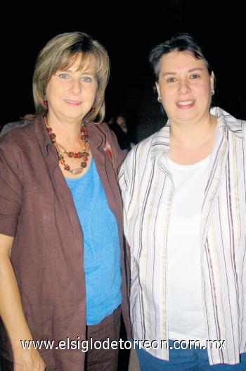 Maricarmen de Cantú e Irma de Arellano.