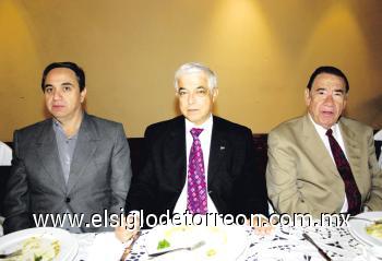 Salvador Sánchez Guerra, Eduardo Martínez Salas y Víctor González Avelar.