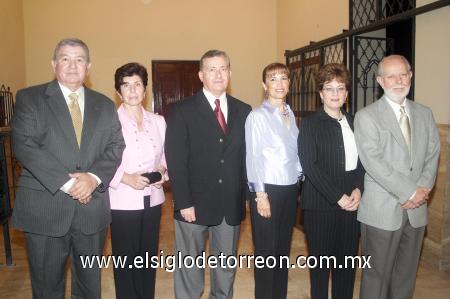 04112006
 José Armando García Triana, Io Camil de García, Roman Cepeda Cepeda, Nena Torres de Cepeda, Mussy S. de Urow y León Urow