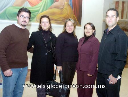 26112006 
Eduardo Acosta, Nadia de Acosta, Eva Guillén de Morales, Silvia de Navejas y Salvador Navejas.