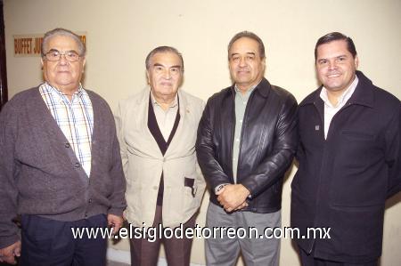 27112006
Rodolfo Mijares, Mario Mijares, Manlio Fabio Gómez y Javier Quintero.