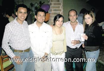 Pepe Huerta, Sinai Navarro, Rocío Aguilar, David González y Suska Portilla.