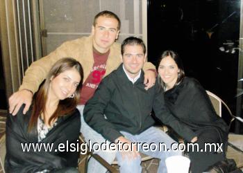 Leslie Hernández de Rocha, Guillermo Rocha, Humberto Ruíz y Marcela Foglio.