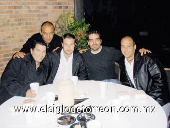 Miguel Alatorre, Jose García, Coque Sada, Humberto Mexsen y David González.