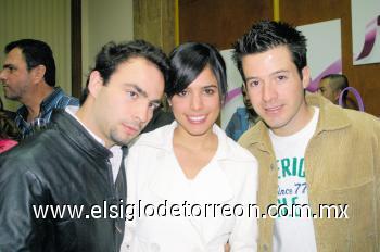 Javier García, Miriam Gurrola y César Madero.