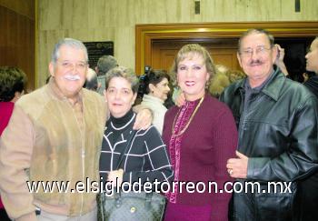 Víctor Madero, Carmen de Madero, Margarita y Eduardo de la Peña.