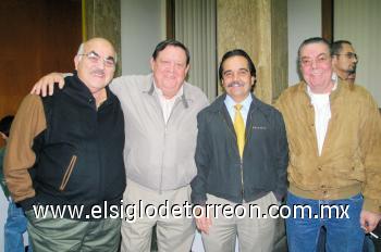 Jesús R. Villarreal, Ignacio Martínez, César del Bosque y Ernesto Bredée.