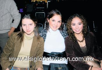 Fabiola Silveyra, Grethel Romo y Daniela Rendón.