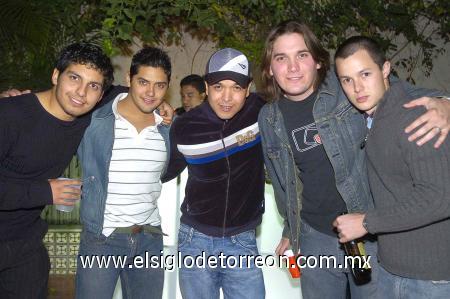 21122006
Aldo Hernández, Omar Pulido, Jorge Acero, Luis Ortiz y José Grageda.