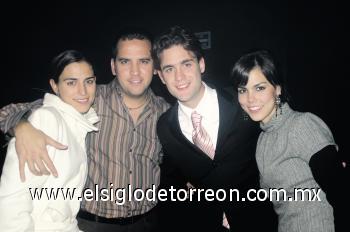 Daniela Murra de Cuellar, Rogelio Cuellar, Carlos Muela y Alejandra Celayo.