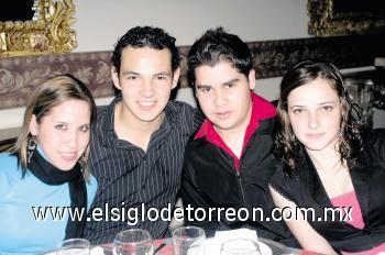 Bere Cepeda, Daniel Ceniceros, David Ogazón y Carolina Villarreal.