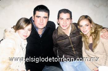 Malena Papadópulos, Fernando Ramos, Mauricio Cepeda y Liz Hamdan.