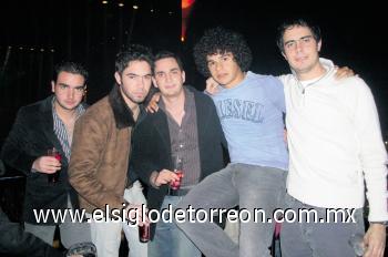 Daniel Aguilera, Javier Felix, César Moreno y David Abusaid.