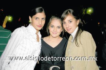 Marimar Chaman, Daniela Alanis y Valeria Rivera.