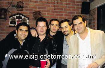 Juan Carlos Gómez, Jorge Jalife, Guillermo Rocha, Alejandro Tavera y Ricardo Robles.