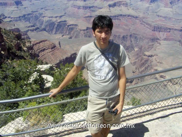 Fotografía enviada por Jaime Cabada 
Vista del Cañón del Colorado desde el punto Yavapai Arizona, 8 de agosto de 2007