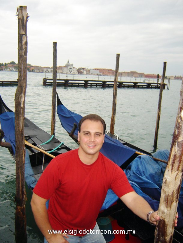 Luis Romero en Venecia Italia en Agosto del 2007