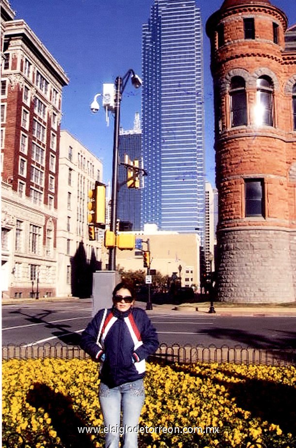 Verónica Ramírez Menchaca, en un viaje de vacaciones el pasado diciembre a Dallas, Texas.