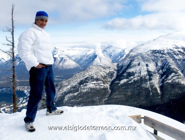 Jose Angel Puente en el Parque Nacional de Banff en Alberta, Canada. 3 octubre 2007