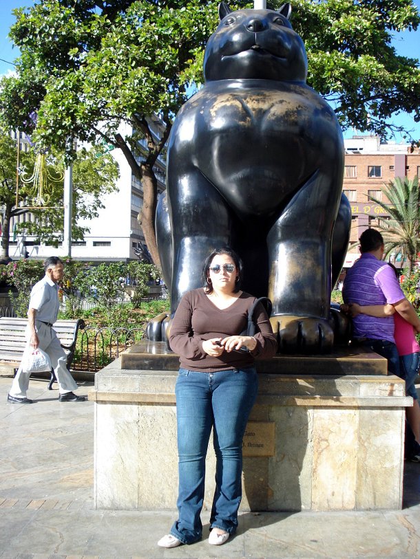 Patty Tabares Guajardo en el museo de Antioquia Medellin Colombia