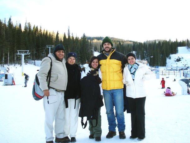 Javier Sandoval, Carmelita de Sandoval, Ana Cecilia sandoval, Felipe Fuentes y Ana Carmen Sandoval de Fuentes, en Show Low, Arizona, 23 de Dic del 2007