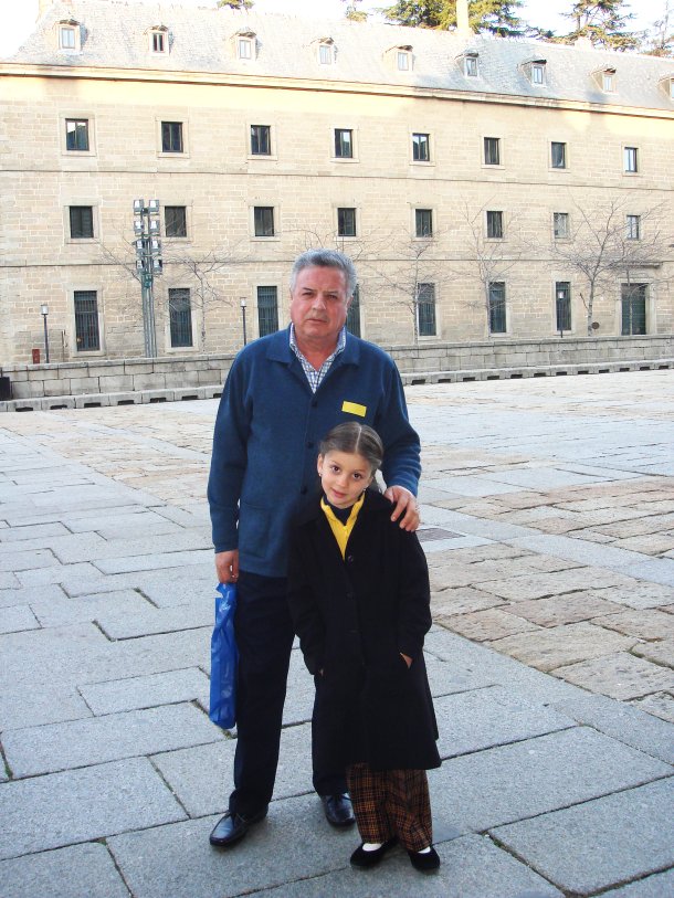 Jorge Zermeño Infante y Nayla Camila Zermeño Casale en el Escorial, Madrid España