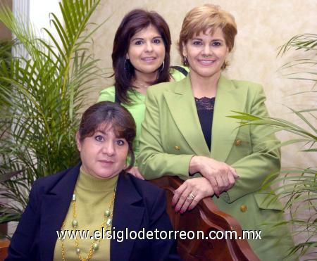 02032007 
Mary Cruz de Treviño, Mayela de Garza y Xanat de Fragoso.