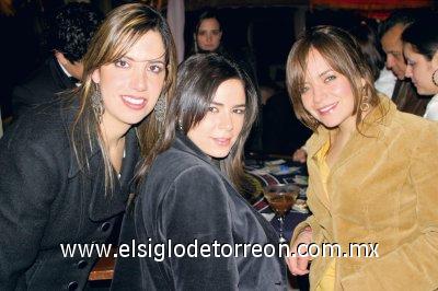 Luly Gallegos, Margarita Nahle y María Susana del Bosque.