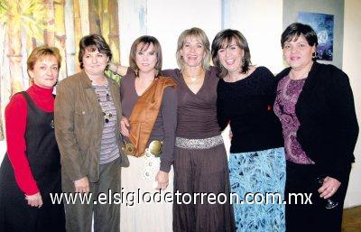 Lulú Gómez, Lily Dugay, Laurencia Muñoz, Gabriela Segura, Lula Azuela y Ana Russek.