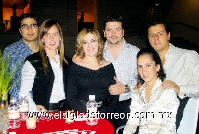 Iván Garza Tijerina y Marala Sánchez de Garza Tijerina, Paola Boehringer de Veyán y Alejandro Veyán, Ana Gaby Tumoine de Juan Marcos y Antonio Juan Marcos.