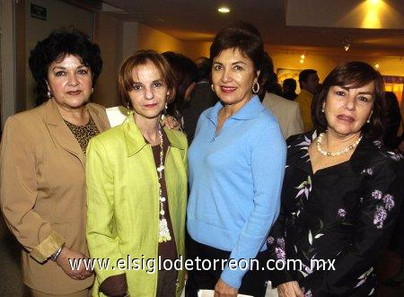 12032007
Bertha García, Ch. Villalobos, Lucy Calvillo y Alejandra Macouzet.