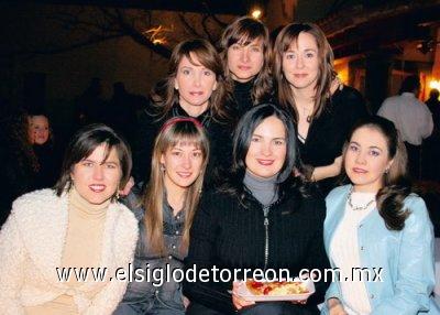 Susana González, Ana garcía de Gilio, Ana Nava, Mayte de Cantú, Beba berlanga, Sandra González y Griselda de Garza.